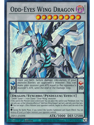 Odd-Eyes Wing Dragon - DIFO-EN098 - Super Rare