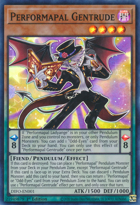 Performapal Gentrude - DIFO-EN001 - Super Rare 1