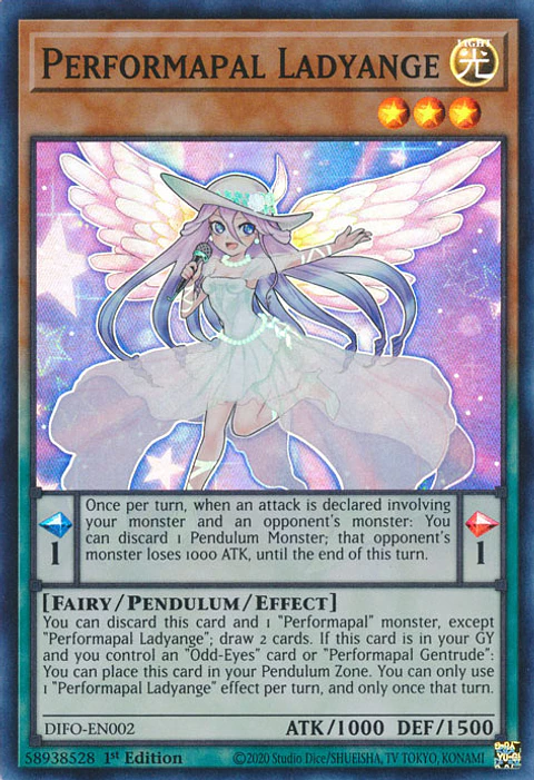 Performapal Ladyange - DIFO-EN002 - Super Rare