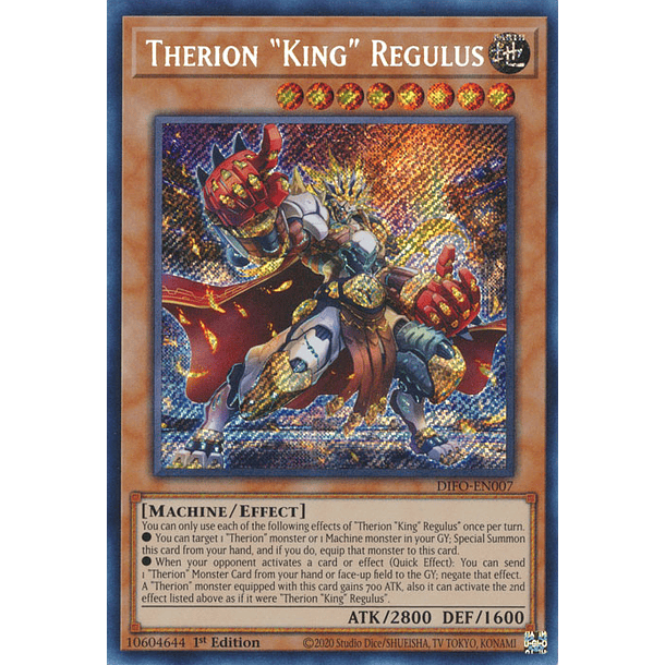 Therion King" Regulus" - DIFO-EN007 - Secret Rare