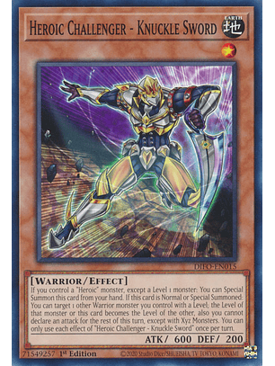 Heroic Challenger - Knuckle Sword - DIFO-EN015 - Common