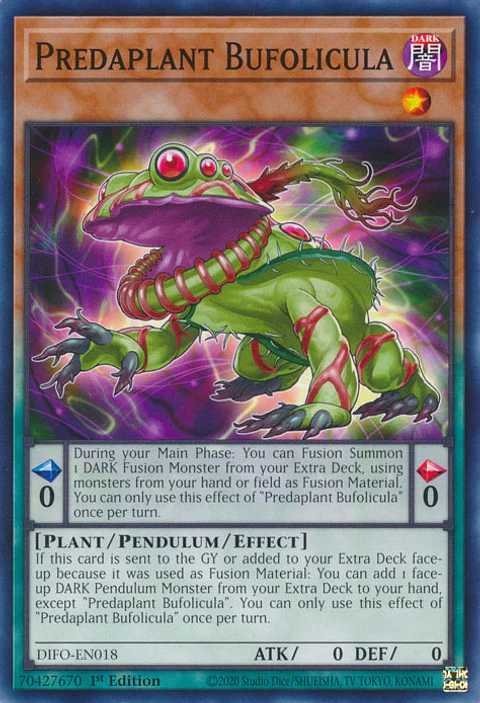 Predaplant Bufolicula - DIFO-EN018 - Common