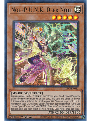 Noh-P.U.N.K. Deer Note - DIFO-EN022 - Ultra Rare