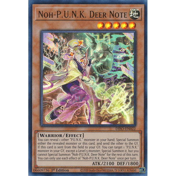 Noh-P.U.N.K. Deer Note - DIFO-EN022 - Ultra Rare