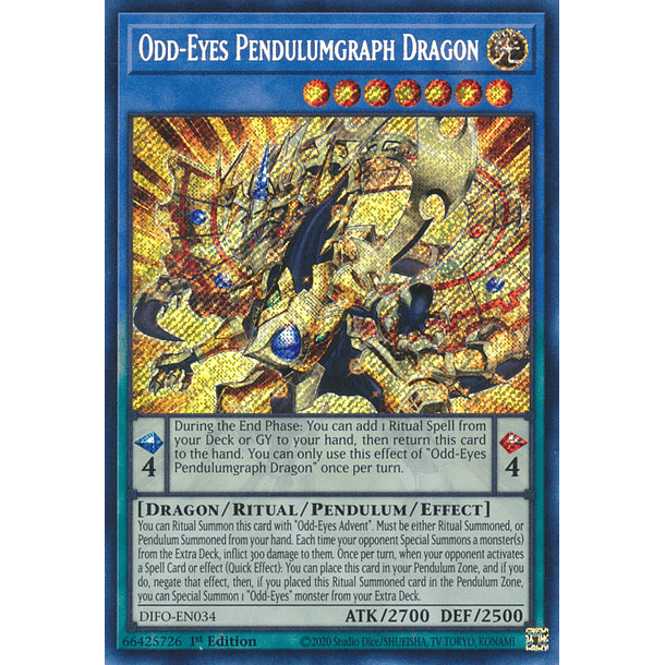 Odd-Eyes Pendulumgraph Dragon - DIFO-EN034 - Secret Rare