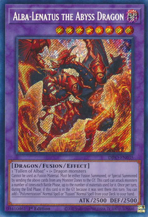 Alba-Lenatus the Abyss Dragon - DIFO-EN035 - Secret Rare 1