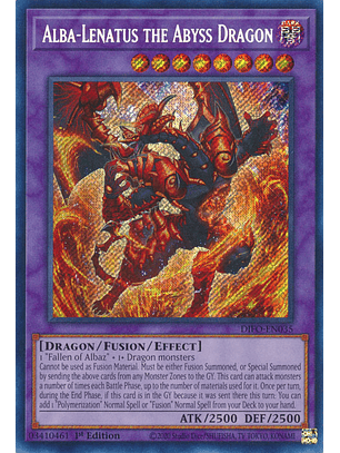 Alba-Lenatus the Abyss Dragon - DIFO-EN035 - Secret Rare