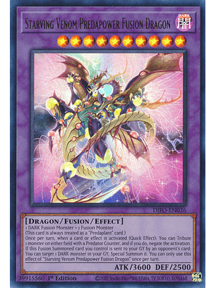 Starving Venom Predapower Fusion Dragon - DIFO-EN036 - Ultra Rare