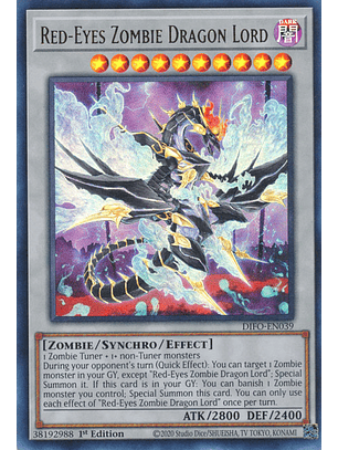 Red-Eyes Zombie Dragon Lord - DIFO-EN039 - Ultra Rare
