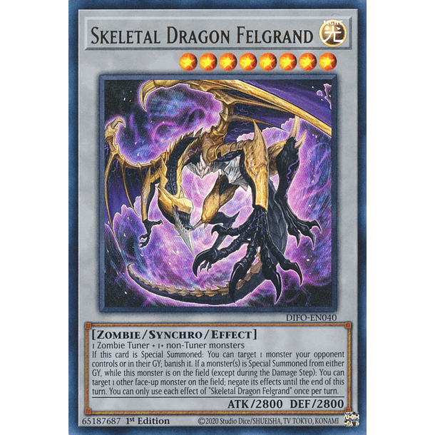 Skeletal Dragon Felgrand - DIFO-EN040 - Ultra Rare