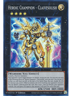 Heroic Champion - Claivesolish - DIFO-EN044 - Super Rare