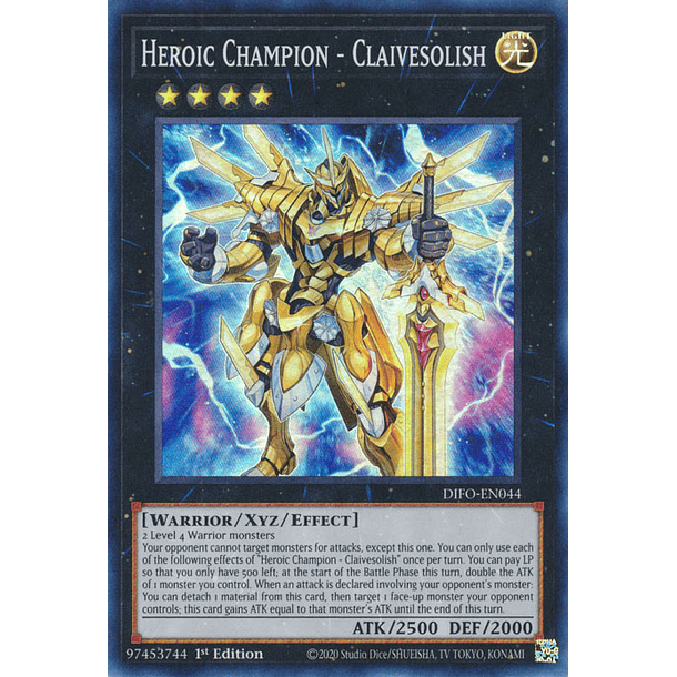 Heroic Champion - Claivesolish - DIFO-EN044 - Super Rare