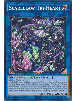 Scareclaw Tri-Heart - DIFO-EN049 - Secret Rare