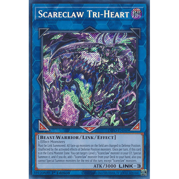 Scareclaw Tri-Heart - DIFO-EN049 - Secret Rare