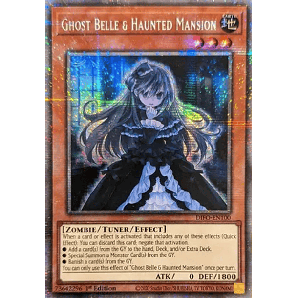 Ghost Belle & Haunted Mansion - DIFO-EN100 - Starlight Rare