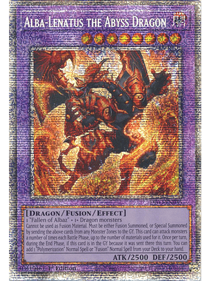 Alba-Lenatus the Abyss Dragon - DIFO-EN035 - Starlight Rare 