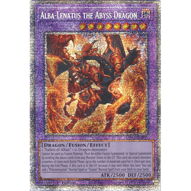 Alba-Lenatus the Abyss Dragon - DIFO-EN035 - Starlight Rare 
