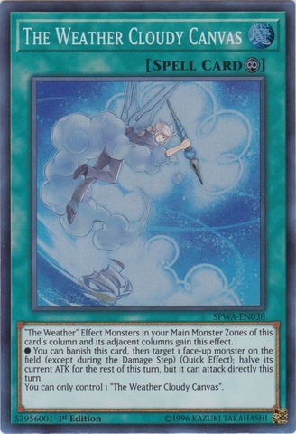 The Weather Cloudy Canvas - SPWA-EN038 - Super Rare  1