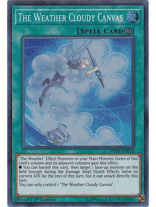 The Weather Cloudy Canvas - SPWA-EN038 - Super Rare 