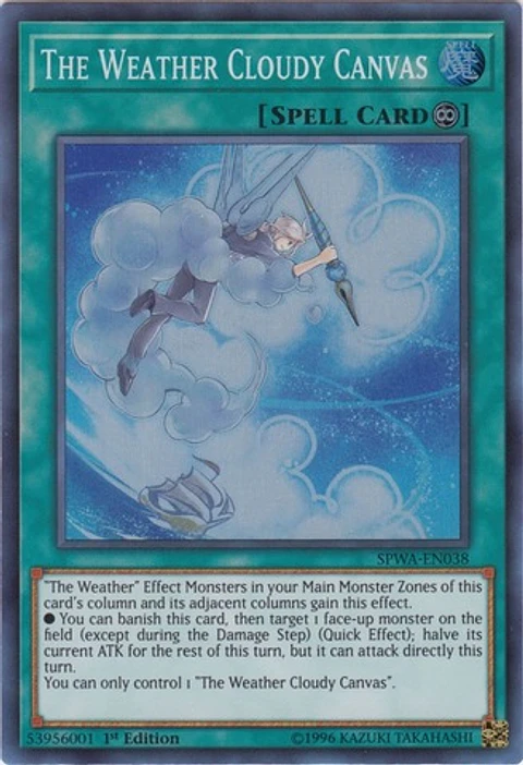 The Weather Cloudy Canvas - SPWA-EN038 - Super Rare 