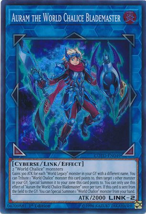 Auram the World Chalice Blademaster - COTD-EN049 - Super Rare