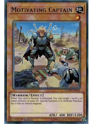 Motivating Captain - COTD-EN031 - Rare