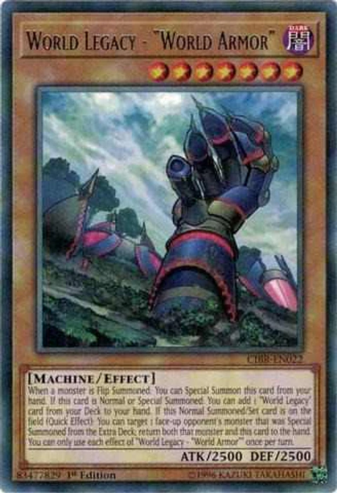 World Legacy - "World Armor" - CIBR-EN022 - Rare 