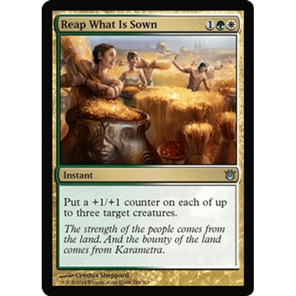 Reap What Is Sown - BOG