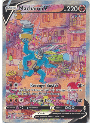 Machamp V - 172/189 - Alternate Art Ultra Rare