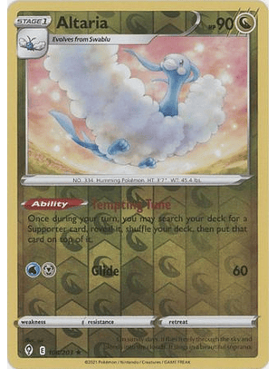 Altaria - 106/203 - Rare Reverse Holo