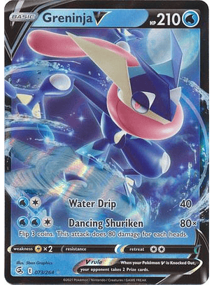 Greninja V - 73/264 - Ultra Rare