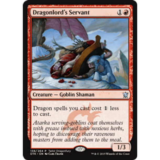 Dragonlord's Servant (Dragons of Tarkir Dragonfury Game) - DTK