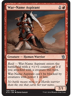 War-Name Aspirant - KTK
