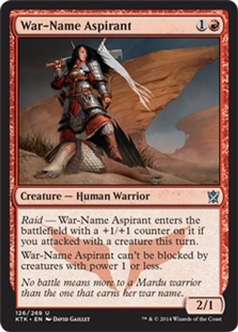 War-Name Aspirant - KTK