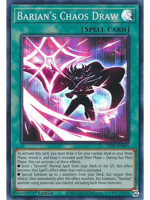 Barian's Chaos Draw - LED9-EN005 - Super Rare