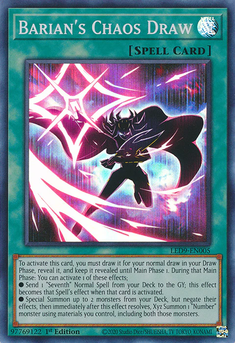Barian's Chaos Draw - LED9-EN005 - Super Rare