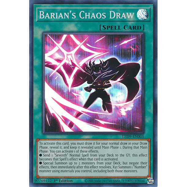 Barian's Chaos Draw - LED9-EN005 - Super Rare