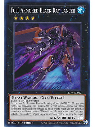 Full Armored Black Ray Lancer - LED9-EN012 - Common 