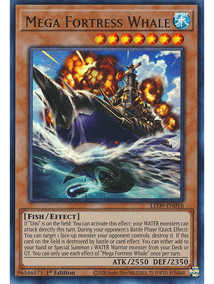 Mega Fortress Whale - LED9-EN016 - Ultra Rare