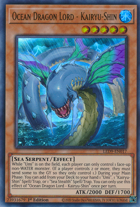 Ocean Dragon Lord - Kairyu-Shin - LED9-EN017 - Ultra Rare 1