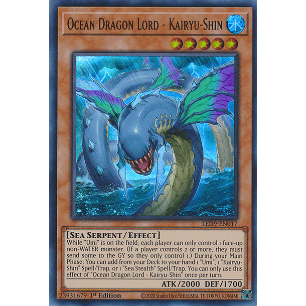Ocean Dragon Lord - Kairyu-Shin - LED9-EN017 - Ultra Rare