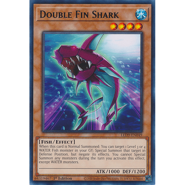 Double Fin Shark - LED9-EN049 - Rare