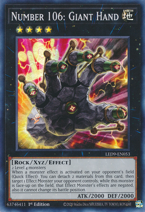Number 106: Giant Hand - LED9-EN053 - Super Rare 1