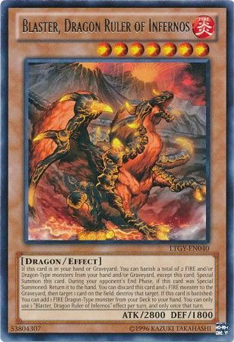 Blaster, Dragon Ruler of Infernos - LTGY-EN040 - Rare