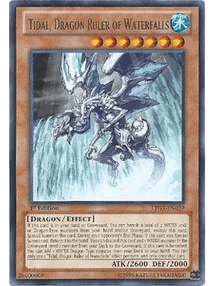 Tidal, Dragon Ruler of Waterfalls - LTGY-EN039 - Rare (dañado)