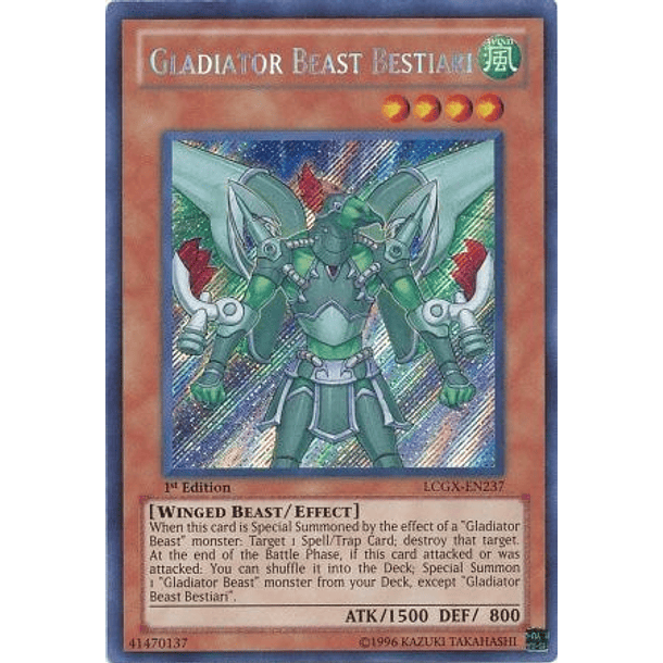 Gladiator Beast Bestiari - LCGX-EN237 - Secret Rare