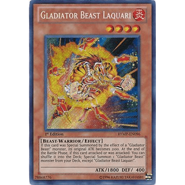 Gladiator Beast Laquari - RYMP-EN096 - Secret Rare