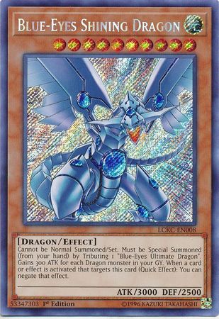 Blue-Eyes Shining Dragon - LCKC-EN008 - Secret Rare 1