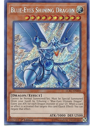 Blue-Eyes Shining Dragon - LCKC-EN008 - Secret Rare