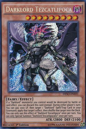 Darklord Tezcatlipoca - DESO-EN031 - Secret Rare 1